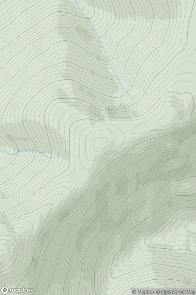 Thumbnail image for Maol Buidhe [Mull and Nearby Islands] showing contour plot for surrounding peak